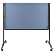 Moderationswand PREMIUM+ klappbar mobil 150x120cm blaugrau filzbespannt Legamaster 7-205210 Produktbild Additional View 2 S