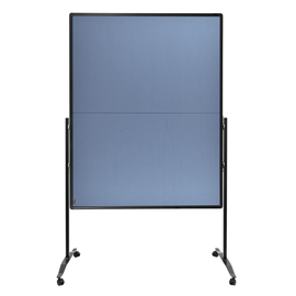 Moderationswand PREMIUM+ klappbar mobil 150x120cm blaugrau filzbespannt Legamaster 7-205210 Produktbild