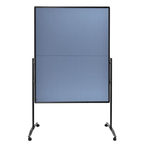 Moderationswand PREMIUM+ klappbar mobil 150x120cm blaugrau filzbespannt Legamaster 7-205210 Produktbild