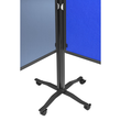 Moderationswand PREMIUM+ klappbar mobil 150x120cm blaugrau filzbespannt Legamaster 7-205210 Produktbild Back View S
