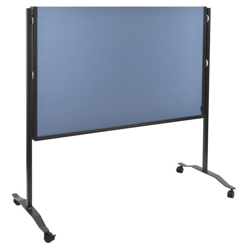 Moderationswand PREMIUM+ klappbar mobil 150x120cm blaugrau filzbespannt Legamaster 7-205210 Produktbild Additional View 3 L