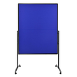 Moderationswand PREMIUM+ klappbar mobil 150x120cm marineblau filzbespannt Legamaster 7-205410 Produktbild