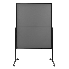 Moderationswand PREMIUM+ klappbar mobil 150x120cm grau filzbespannt Legamaster 7-205510 Produktbild