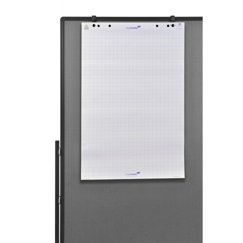 Moderationswand PREMIUM+ klappbar mobil 150x120cm grau filzbespannt Legamaster 7-205510 Produktbild Back View L