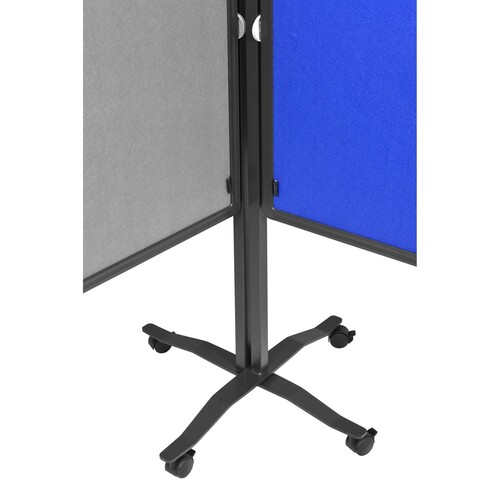 Moderationswand PREMIUM+ klappbar mobil 150x120cm grau filzbespannt Legamaster 7-205510 Produktbild Default L