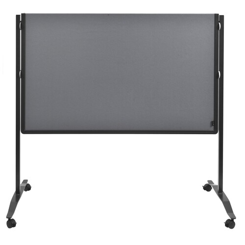 Moderationswand PREMIUM+ klappbar mobil 150x120cm grau filzbespannt Legamaster 7-205510 Produktbild Additional View 2 L