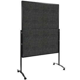 Moderationswand PREMIUM+ klappbar mobil 150x120cm anthrazit filzbespannt Legamaster 7-205610 Produktbild