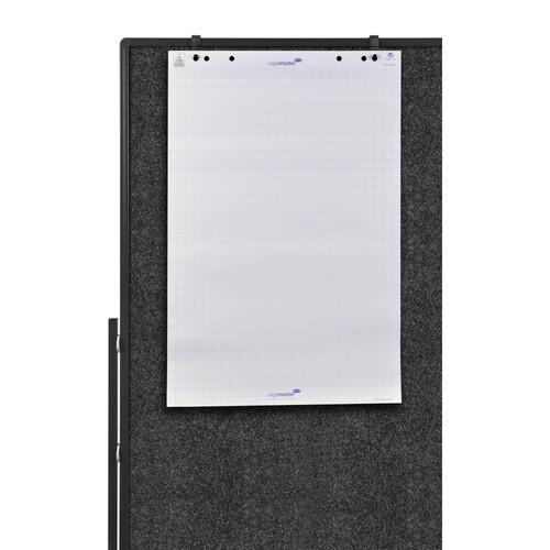 Moderationswand PREMIUM+ klappbar mobil 150x120cm anthrazit filzbespannt Legamaster 7-205610 Produktbild Additional View 7 L