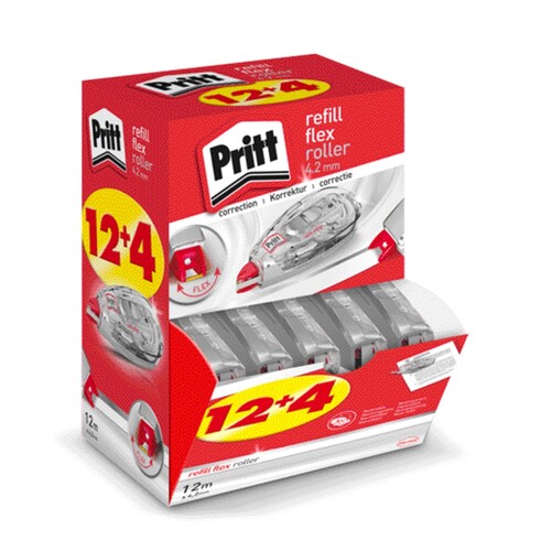 Korrekturroller Refill Flex 970 Komplett gerät nachfüllbar 4,2mm x 12m Pritt Display 9HPRR4M (DISP=16 STÜCK) Produktbild