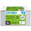LabelWriter-Versand-/Namensschild- Etiketten 54x101mm Großpackung Dymo 220Etiketten pro Rolle weiß permanent (PACK=6 ROLLEN Á 220 ETIKETTEN) Produktbild