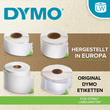 LabelWriter-Versand-/Namensschild- Etiketten 54x101mm Großpackung Dymo 220Etiketten pro Rolle weiß permanent (PACK=6 ROLLEN Á 220 ETIKETTEN) Produktbild Additional View 2 S