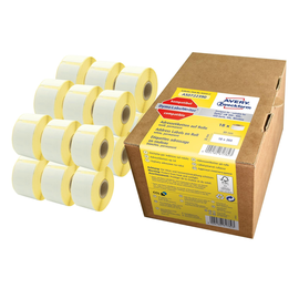 Adress-Etiketten 36x89mm 260Etiketten pro Rolle Großpackung Zweckform weiß permanent  AS0722390 (PACK=18 ROLLEN Á 260 ETIKETTEN) Produktbild