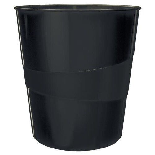 Papierkorb Recycle 15l schwarz schwarz Leitz 5328-00-95 Produktbild Front View L