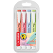 Textmarker Swing Cool Pastel Edition 275 Etui 1-4mm Keilspitze Stabilo sortiert 275/4-08-1 (ETUI=4 STÜCK) Produktbild