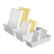 Karteitrog inkl. 2 Stützplatten A4 hoch 228x346x96mm für 1300Karten lichtgrau Kunststoff HAN 954-0-1-11 Produktbild Additional View 2 S