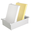Karteitrog inkl. 2 Stützplatten A4 hoch 228x346x96mm für 1300Karten lichtgrau Kunststoff HAN 954-0-1-11 Produktbild Additional View 1 S