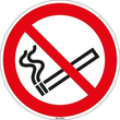 Hinweisschild Rauchen verboten Durchmesser 10cm sk Folie Produktbild