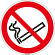 Hinweisschild Rauchen verboten Durchmesser 20cm sk Folie Produktbild