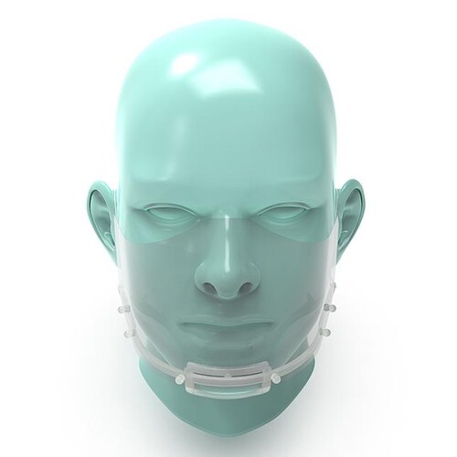 Gesichtsschutzschild für Mund / Nase mit einem Schutzschild Renz 4798000101 Produktbild Additional View 2 L