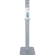 Desinfektionsmittelspender auf Säule inklusive Leerflasche mittelgrau Helit H6817087 Produktbild Additional View 1 S
