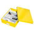 Organisationsbox WOW Click & Store 280x100x370mm mittel gelb Leitz 6058-00-16 Produktbild Additional View 1 S