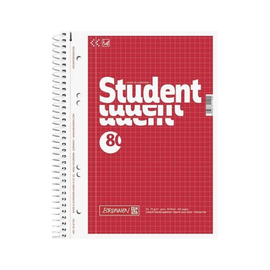 Collegeblock A5 kariert Rand links 80Blatt 70g Lineatur 05 Brunnen Student 67952 Produktbild