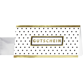 Gutschein-Karten inkl. Umschläge DIN lang 220g Golden Glimmer Sigel DS100 (PACK= JE 10 STÜCK) Produktbild