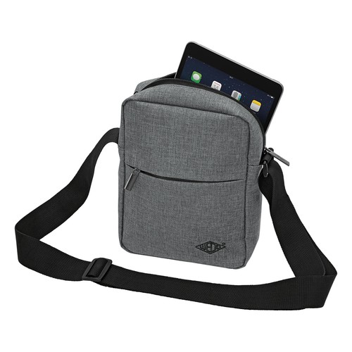 Umhängetasche Messenger Bag College 40x10x30cm grau Wedo 59350512 Produktbild Additional View 2 L