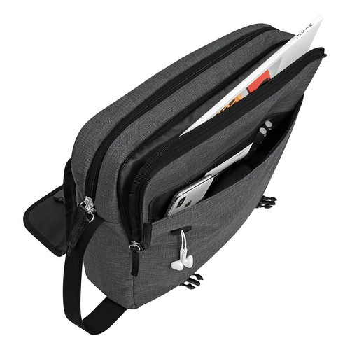 Laptoptasche Messenger Bag College Querformat bis 15,6" grau Wedo 59353012 Produktbild Additional View 2 L