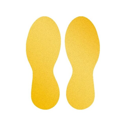 Bodenmarkierung Form Füße 90x240x0,2mm wieder ablösbar Durable 1047-04 (PACK=5 PAAR) Produktbild Front View L