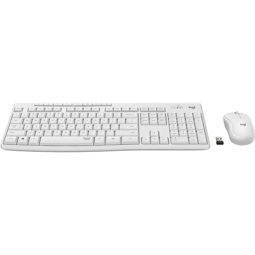 Tastatur + Mouse Set Wireless MK295 weiss Logitech 920-009819 Produktbild Additional View 1 L