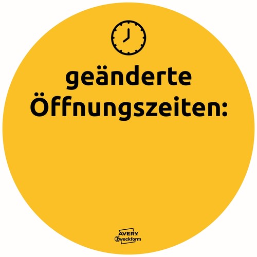 Corona Hinweis-Aufkleber Set Gastro Zweckform 49401 (PACK=12 ETIKETTEN) Produktbild Additional View 5 L