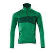 Fleecepullover mit kurzem Reißverschluss Microfleecejacke / Gr. 3XL, Grasgrün/Grün Produktbild