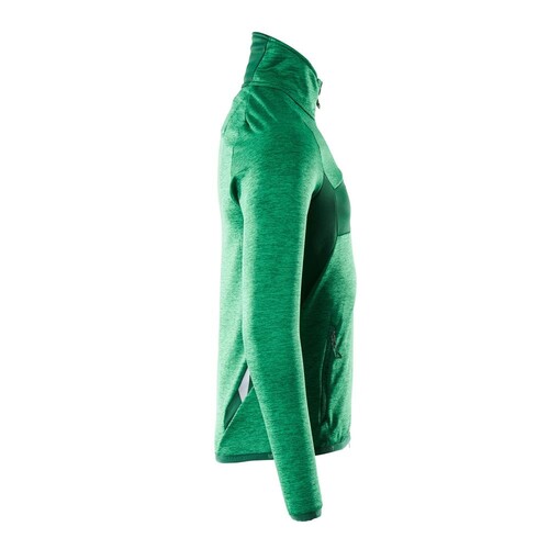 Fleecepullover mit kurzem Reißverschluss Microfleecejacke / Gr. 4XL, Grasgrün/Grün Produktbild Additional View 3 L