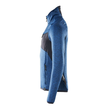 Fleecepullover mit kurzem  Reißverschluss Microfleecejacke / Gr.  4XL, Azurblau/Schwarzblau Produktbild Additional View 1 S