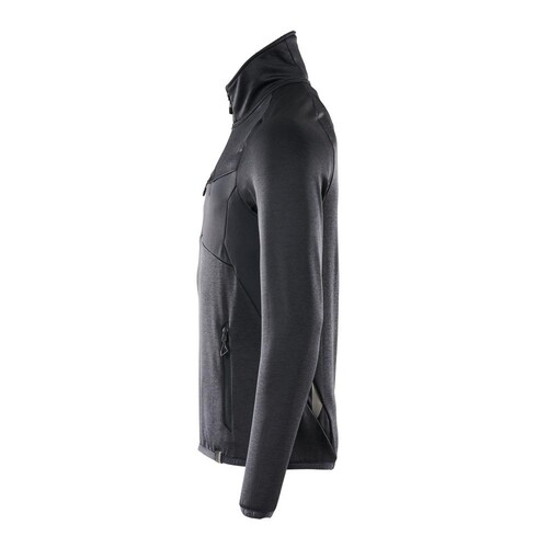Fleecepullover mit kurzem  Reißverschluss Microfleecejacke / Gr.  3XL, Schwarzblau Produktbild Additional View 1 L