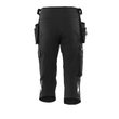 Dreiviertel-Hose, Hängetaschen, Stretch  Handwerker-Dreiviertel-Hose / Gr. C66,  Schwarz Produktbild Additional View 2 S