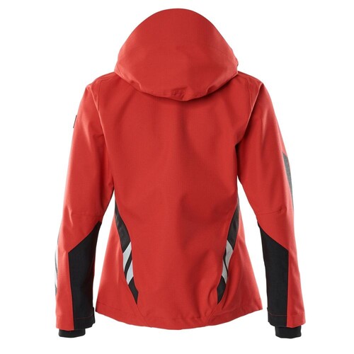 Hard Shell Jacke, wasserdicht, Damen /  Gr. 5XL, Verkehrsrot/Schwarz Produktbild Additional View 2 L