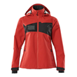 Hard Shell Jacke, wasserdicht, Damen /  Gr. S, Verkehrsrot/Schwarz Produktbild