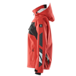 Hard Shell Jacke, wasserdicht, Damen /  Gr. M, Verkehrsrot/Schwarz Produktbild Additional View 1 S