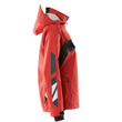 Hard Shell Jacke, wasserdicht, Damen /  Gr. M, Verkehrsrot/Schwarz Produktbild Additional View 3 S
