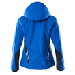 Hard Shell Jacke, wasserdicht, Damen /  Gr. 5XL, Azurblau/Schwarzblau Produktbild Additional View 2 S