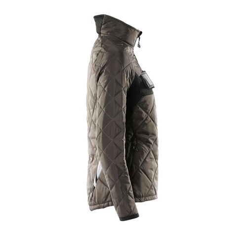 Jacke, CLIMASCOT, Damen,  wasserabweisend Thermojacke / Gr. M,  Dunkelanthrazit/Schwarz Produktbild Additional View 3 L