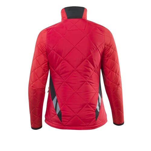 Jacke, CLIMASCOT, Damen,  wasserabweisend Thermojacke / Gr. L,  Verkehrsrot/Schwarz Produktbild Additional View 2 L