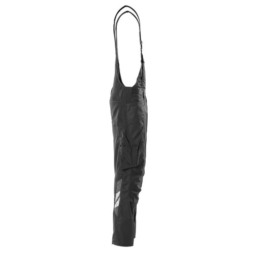Latzhose, Knietaschen, Stretch-Einsätze  / Gr. 82C70, Schwarz Produktbild Additional View 3 L