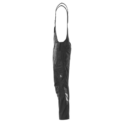 Latzhose, Knietaschen, Stretch-Einsätze  / Gr. 82C72, Schwarz Produktbild Additional View 1 L