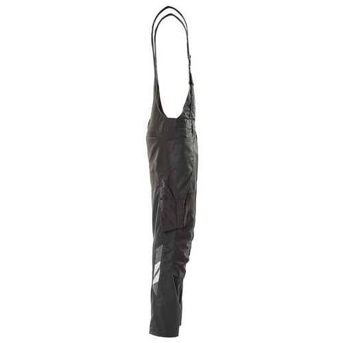 Latzhose, Knietaschen, Stretch-Einsätze  / Gr. 82C52, Schwarz Produktbild Additional View 3 L