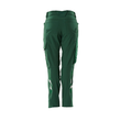 Hose, Damen,Diamond,  Knietaschen,Stretch / Gr. 76C48, Grün Produktbild Additional View 2 S