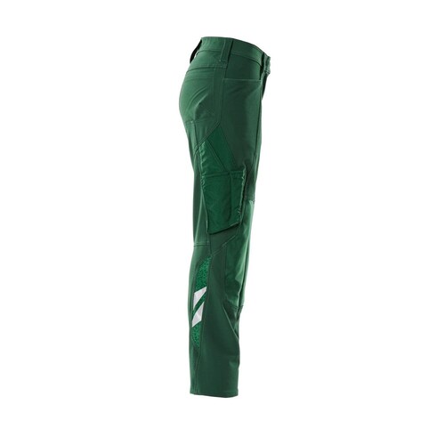 Hose, Damen,Diamond,  Knietaschen,Stretch / Gr. 76C48, Grün Produktbild Additional View 3 L