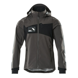 Hard Shell Jacke, geringes Gewicht /  Gr. 2XL, Dunkelanthrazit/Schwarz Produktbild